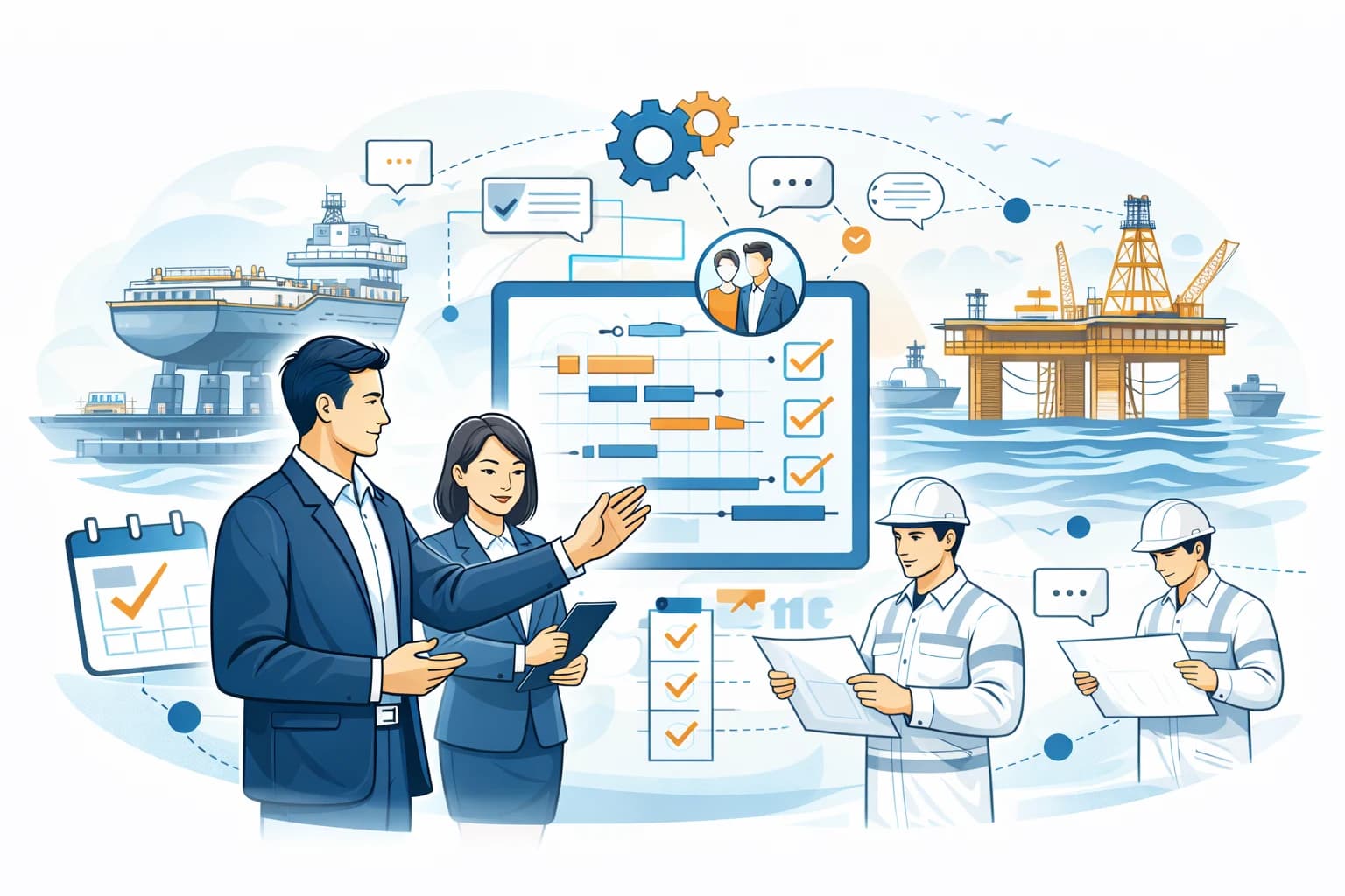 Project Coordination and Management — marine project engineer support